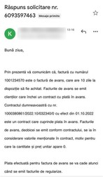 Răspunsul la solicitare