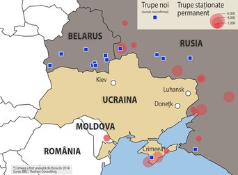 Unde se află trupele ruse | Grafică: Ion Mateș / Libertatea