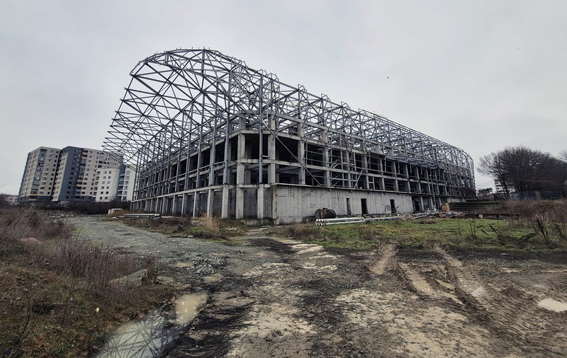 Sala Polivalentă din Constanța devine muzeu al schelelor. Construcția trebuia inaugurată încă din vara anului 2021