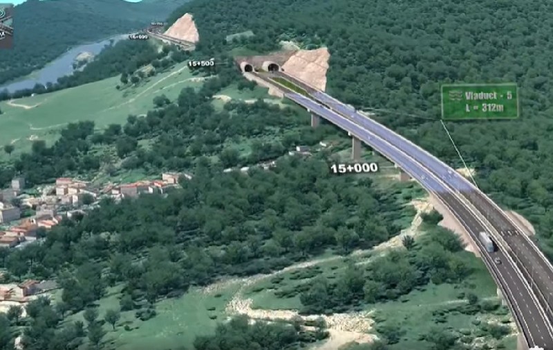Cum va arăta tronsonul Boița-Lazaret pe A1 Sibiu-Pitești: 7 tuneluri și 49 de viaducte pe tronsonul montan