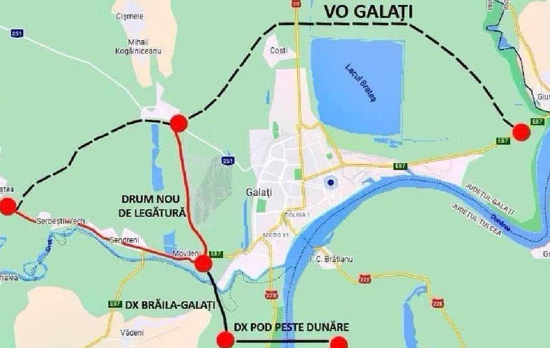 Pas important pentru Centura Mare a Galațiului: Cum va arăta traseul de 32 de kilometri
