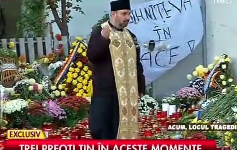 BOR reacţionează! Trei preoţi au fost trimişi să ţină slujbe la Colectiv, la 4 zile de la tragedie 