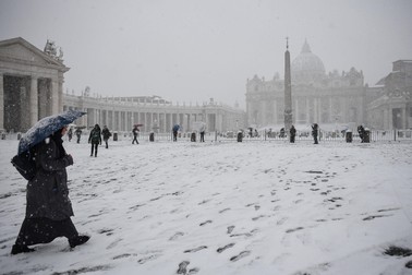 Ninsoare la Roma