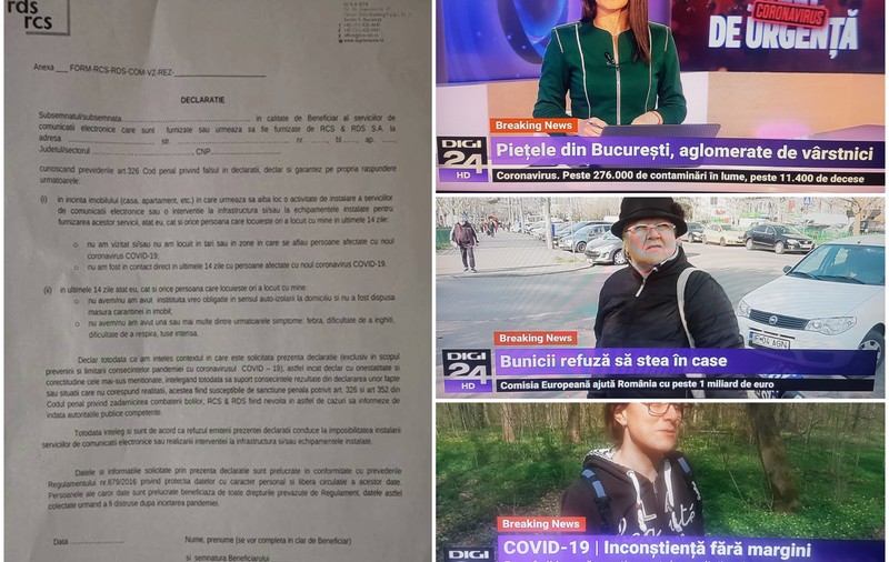 ”În timp ce Digi 24 ceartă lumea că nu stă în case, pe noi, angajații de la RCS-RDS, ne trimit la instalări!”, spun oamenii celei mai mari companii de cablu. Reacția companiei