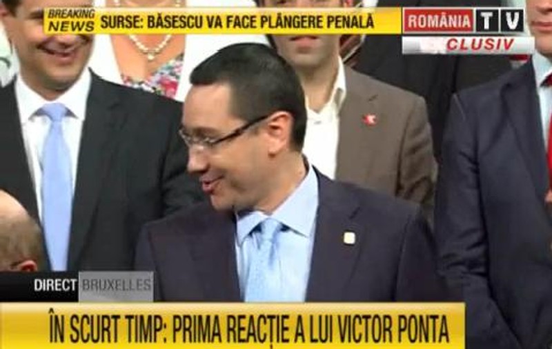 Prima reacție a lui Victor Ponta de la Bruxelles: ”Am vorbit aseară cu Băsescu, trebuia să ne vedem aici. Înțeleg că nu a venit”
