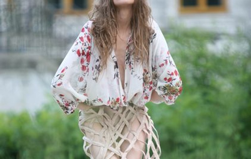 Iulia Albu a primit cadou un cameleon