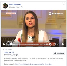 Postare făcută de Ionuț Mavrichi