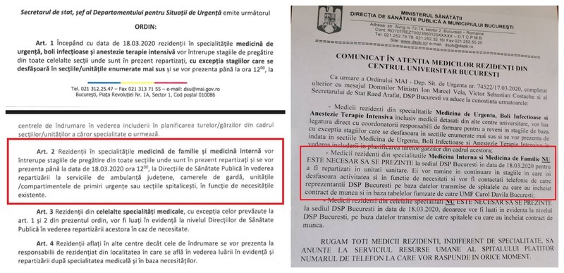 Ordinul dat de Arafat cheamă rezidenții la DSP, DSP spune că nu este necesar