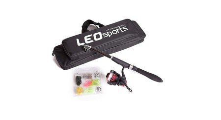 Kit-ul lanseta telescopică și accesorii pentru apă dulce sau sărată
