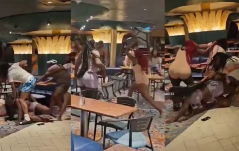 „Zonă de război”. După o noapte de petrecere, mai multe turiste americane s-au luat la bătaie, la bordul vasului de croazieră Carnival | VIDEO
