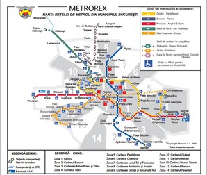 Harta metroului București, actualizată