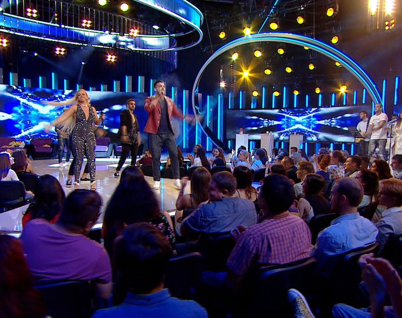 Anda Adam și Victor Slav, în duet. Întâlnire de zile mari între prezentator și fosta lui iubită | FOTO