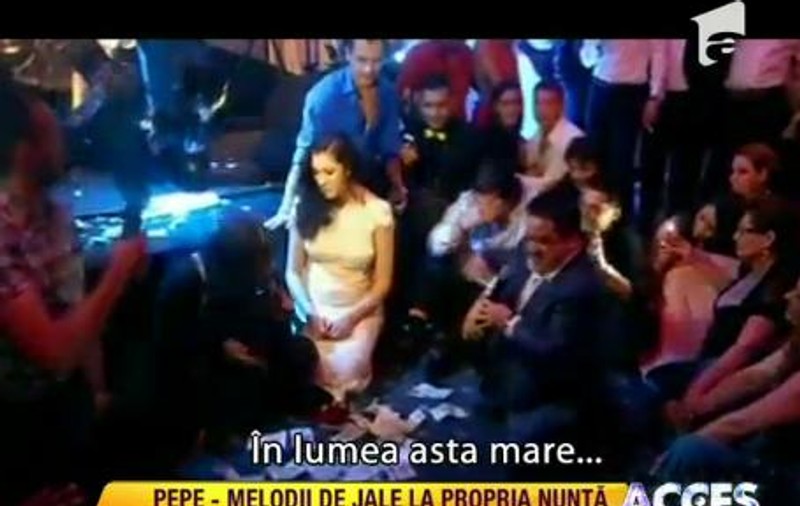 Pepe a cântat melodii de jale la nunta lui | VIDEO