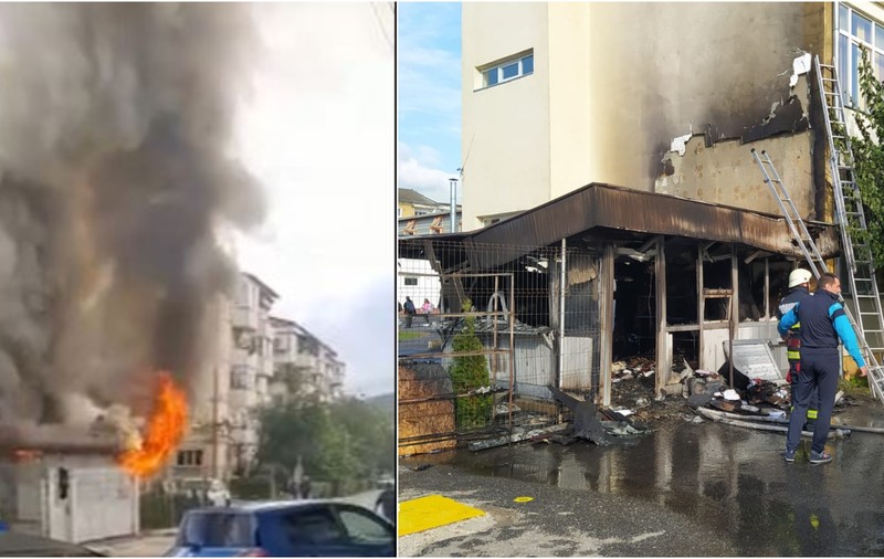 Incendiu în curtea unei școli din Hațeg. 400 de elevi și 25 de profesori au fost evacuați