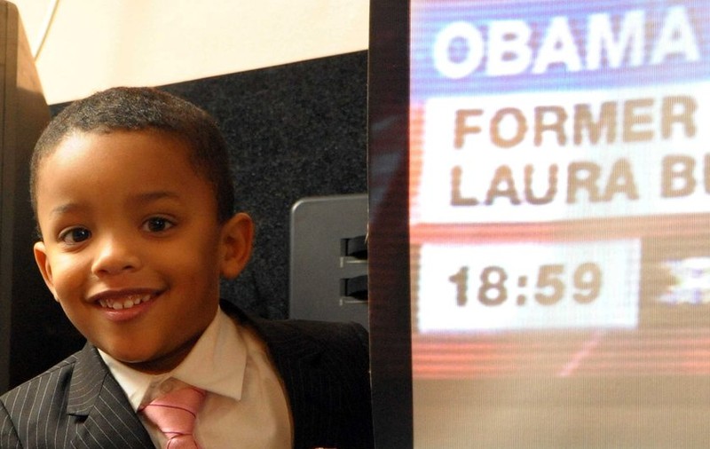 ”Obama cel mic” are trei ani şi 91 de centimetri înălţime