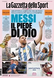 Prima pagină din Gazzetta delo Sport