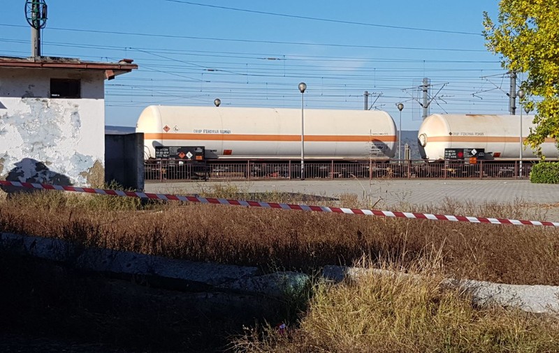 Pericol de explozie în județul Constanța. Sunt scurgeri de gaz într-un tren