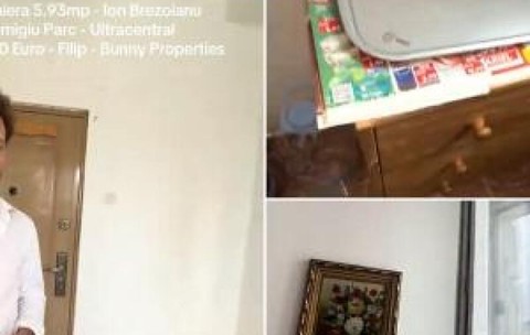 "Cea mai mică garsonieră" din Bucureşti costă 17.000 de euro. Are 6mp, baie la comun şi "zonă mică de tablou"