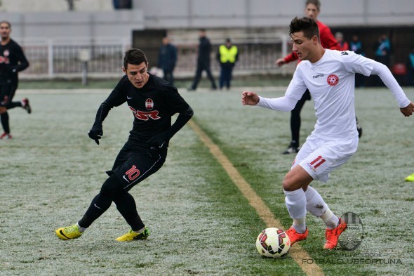 Vali Munteanu (stânga) a marcat 7 goluri în toamnă pentru Fortuna