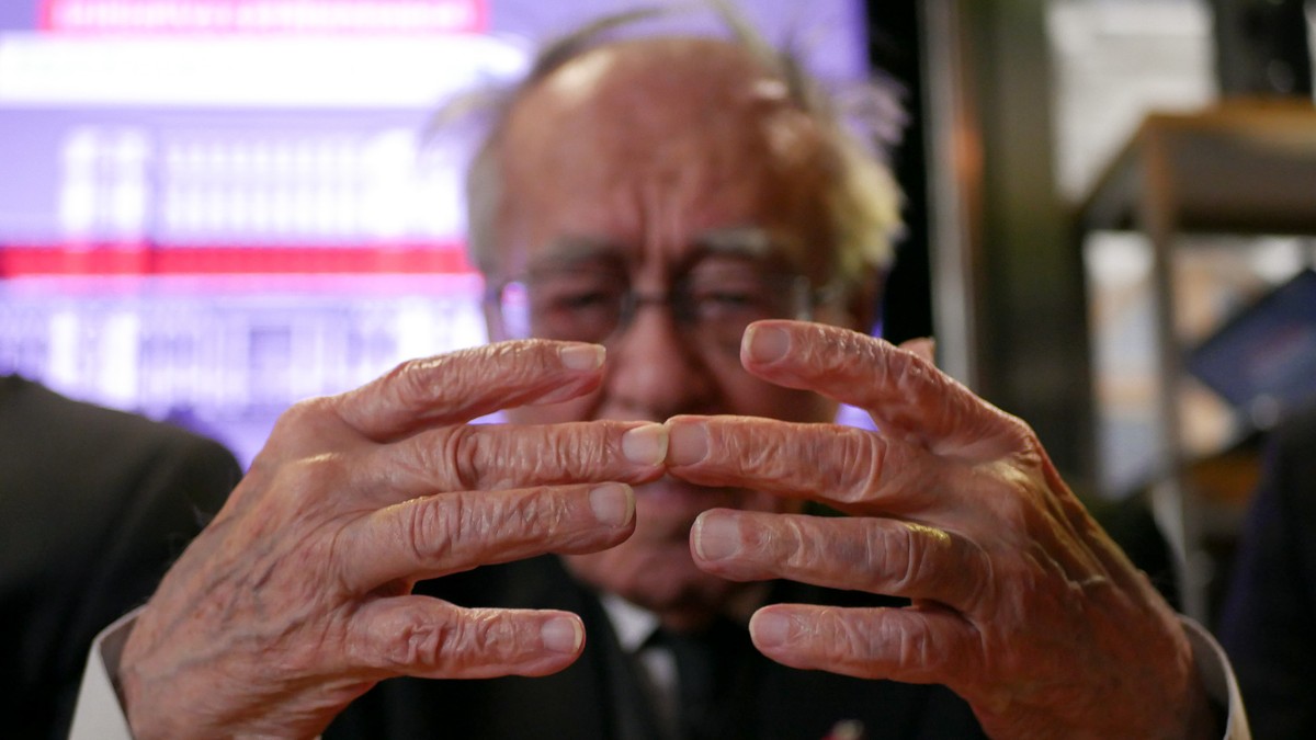 Filosoful Mihai Șora la momentul lansării grupului de inițiativă ,,Fără penali în funcții publice”