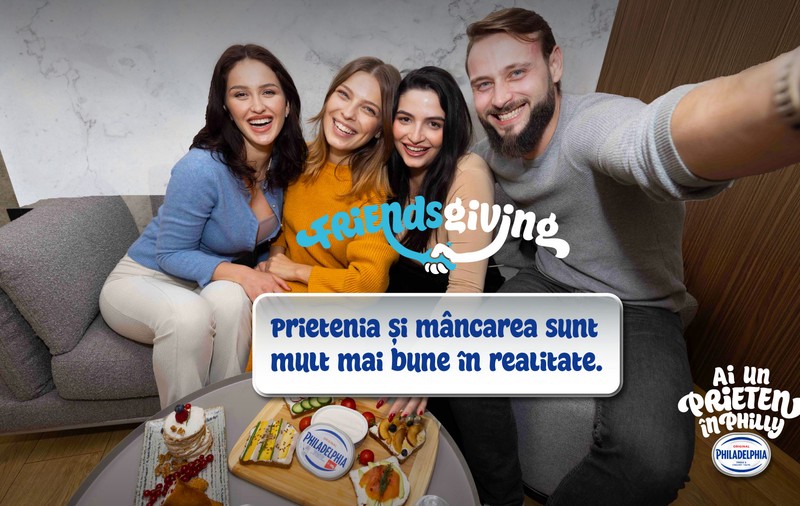 De Friendsgiving, Philadelphia aduce prietenii mai aproape – fără Wi-Fi, doar conexiuni reale!