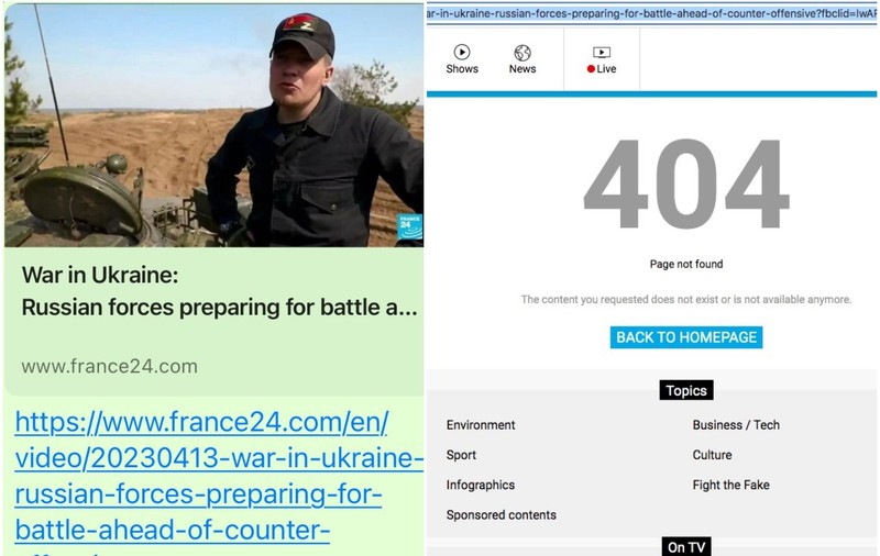Postul de știri France 24 a publicat un reportaj despre cum se pregătesc soldații ruși de contraofensiva ucraineană, apoi l-a șters: „Un exemplu prost de așa-numit jurnalism neutru”