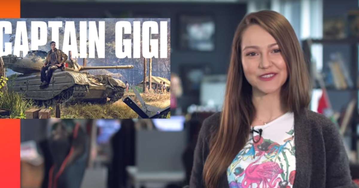 Fiica Elenei Lasconi prezintă o emisiune la World of Tanks, în Paris. Oana Lasconi, prezentând emisiunea Weekly Ops