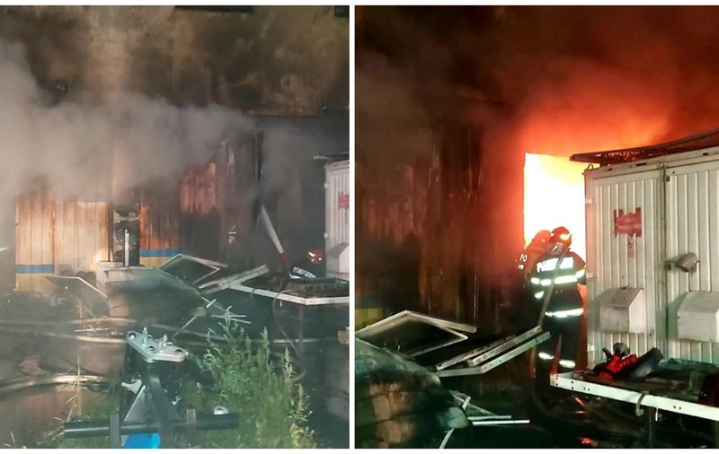 Incendiu la un hotel din Giurgiu. Mai multe persoane au fost evacuate de pompieri