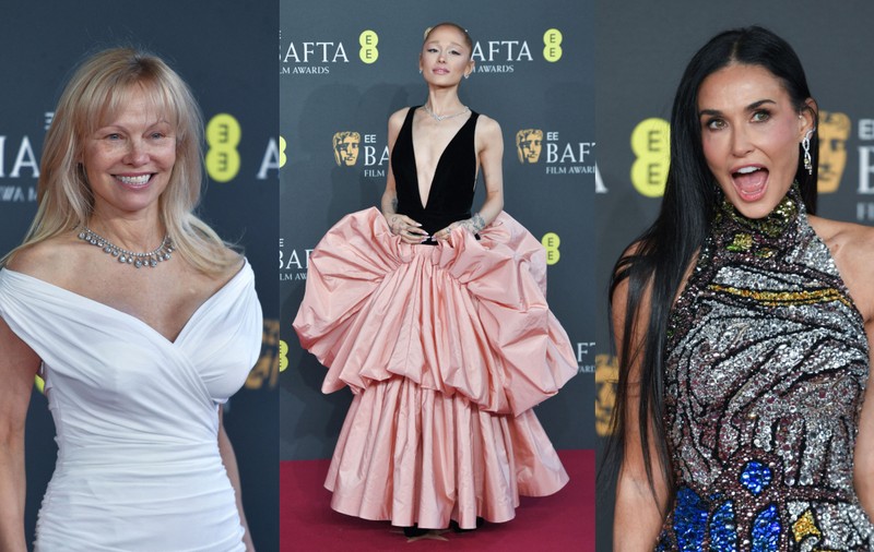 Vedete pe covorul roșu la Premiile BAFTA 2025. Pamela Anderson și-a făcut apariția nemachiată, iar Demi Moore a strălucit într-o rochie din paiete