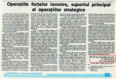 Revista Jandarmeriei din 1 octombrie 2002, unde semnează alături de Gabriel Oprea
