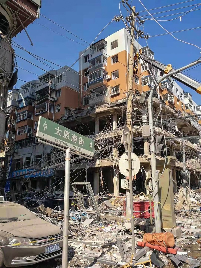 Explozia a avut loc pe o stradă aglomerată din orașul în Shenyang, provincia de Liaoning din nord-estul Chinei | Foto: Profimedia