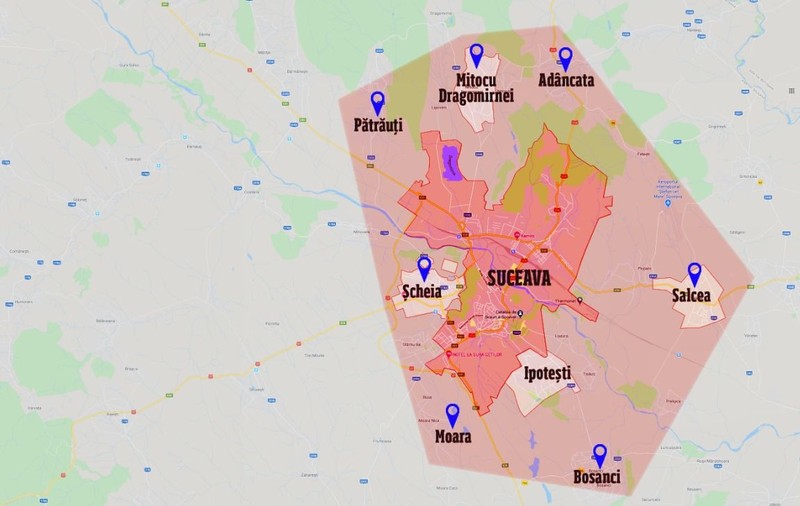 HARTĂ | Peste 164.000 de români din județul Suceava sunt în carantină totală