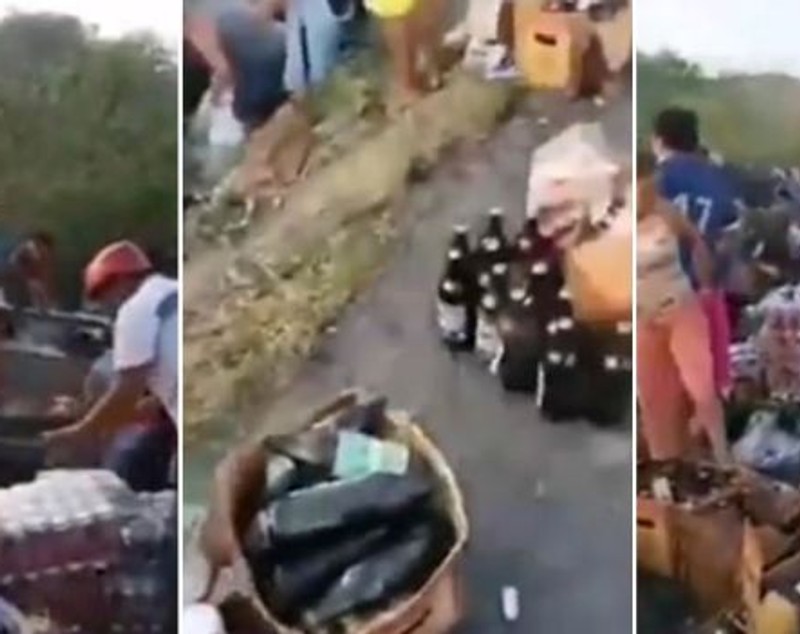 Un tir cu 40 de tone de bere s-a răsturnat, dar ce a urmat apoi e năucitor. Ce au făcut localnicii a devenit viral | FOTO