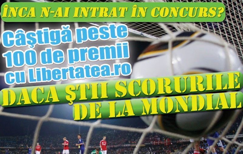 Cele mai multe premii la un concurs de Mondial! Ai 100 de şanse să ne iei premiile!