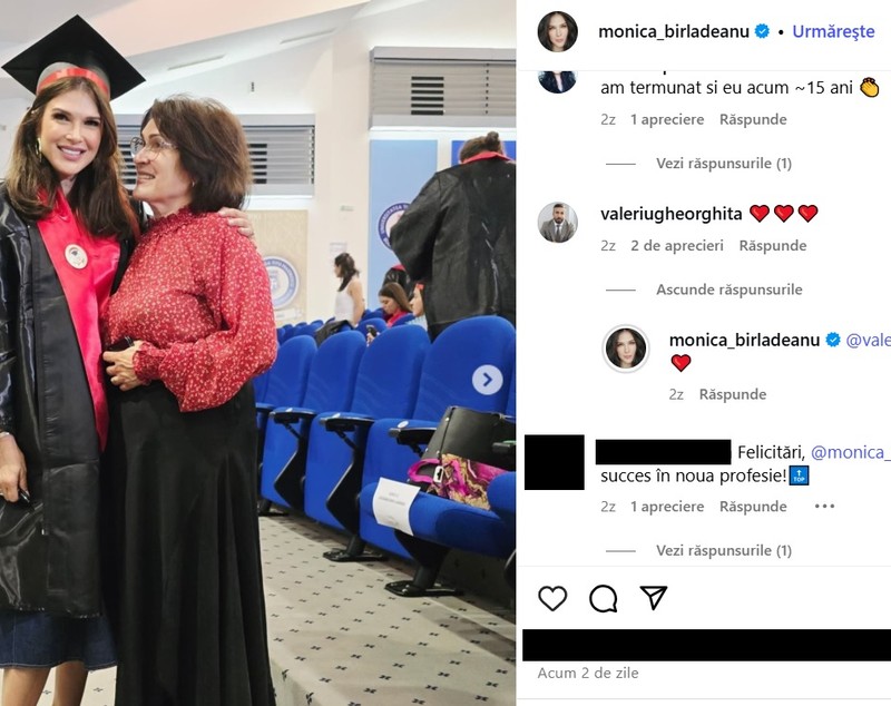 Reacția lui Valeriu Gheorghiță după ce Monica Bîrlădeanu a absolvit a doua facultate la 46 de ani. Soțul ei medic a spus-o public