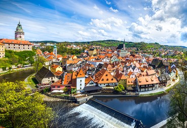 Cesky Krumlov, Cehia. Foto: 123rf