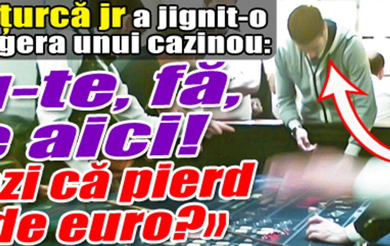 Alex, fiul lui Victor Piţurcă: scandal, înjurături şi pagube de mii de euro la ruletă