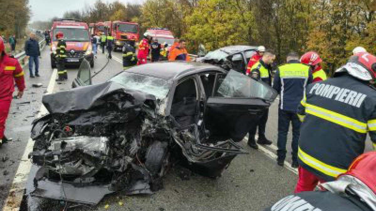 Accident grav în județul Dolj. Mașina a ajuns un morman de fiare