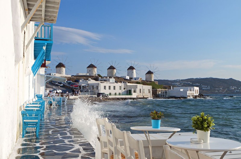 Zona morilor de vânt din Mykonos, unde se afla Dragoș Săvulescu când a fost prins de polițiștii greci