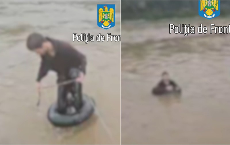 Tânăr ucrainean, la un pas să se înece în Tisa, încercând să ajungă în România. A fost salvat de poliţiştii de frontieră maramureşeni