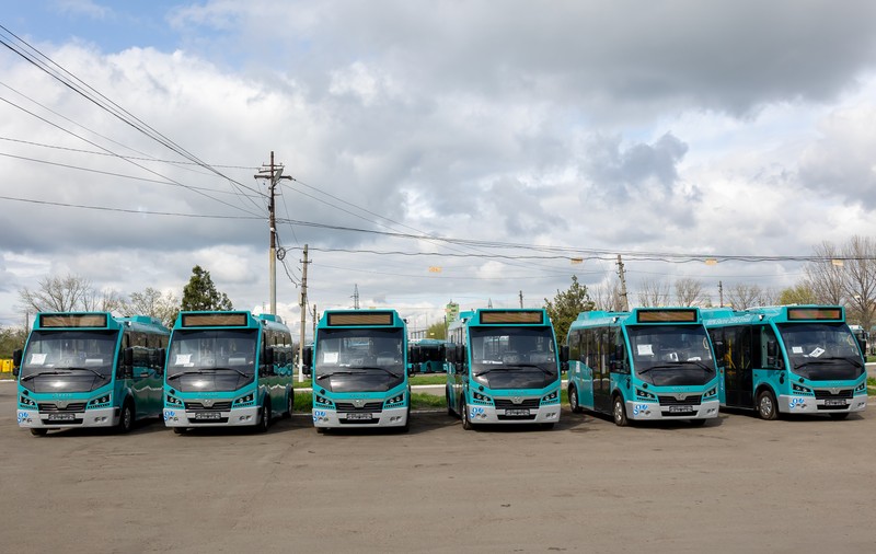Zece microbuze electrice, achiziționate la Galați cu fonduri europene: „Este un câștig pentru comunitate”