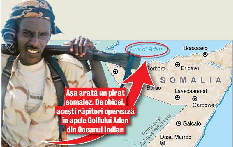 Alţi 5 români, răpiţi de piraţii somalezi