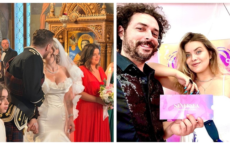 Marius Moga și soția lui, Bianca, nași de cununie pentru cei mai buni prieteni. Fosta jurnalistă de la PRO TV a atras privirile tuturor, în biserică