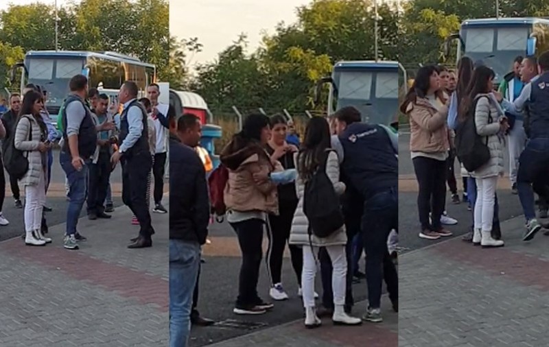 Șofer de autocar, acuzat că a vrut să bată o femeie în autogara din Arad. Bărbatul a fost filmat în timp ce împinge pasagera | VIDEO