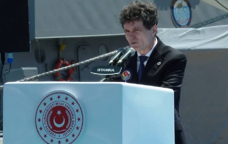 Nicușor Dan, alături de Recep Tayyip Erdoğan la Istanbul. România primește prima navă de luptă nouă, corveta „Contraamiral August Roman”