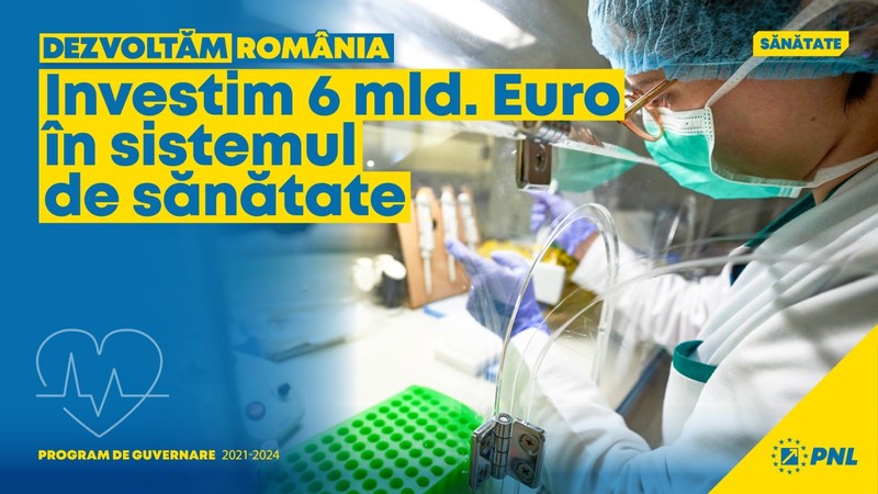 PNL vrea să investească 6 miliarde de euro în sistemul național de sănătate
