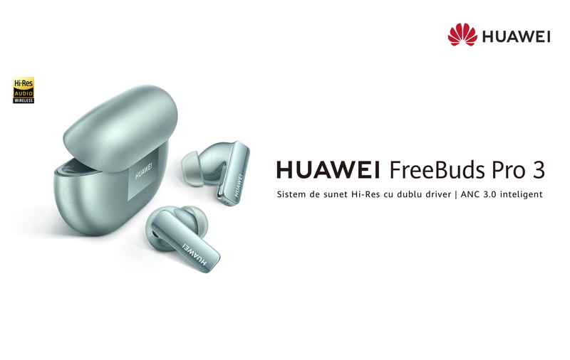 Muzică, nu zgomot! 3 motive pentru care să alegi căștile HUAWEI FreeBuds Pro 3
