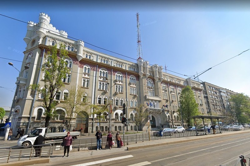 Percheziții DNA în clădirea Inspectoratului General al Poliției Române (IGPR). Foto: Google Maps