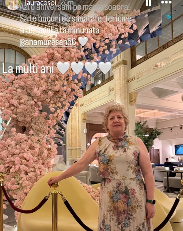 Laura Cosoi și-a aniversat soacra. Imagini emoționante cu părinții soțului ei. „Cei mai bogați bunici din Univers”