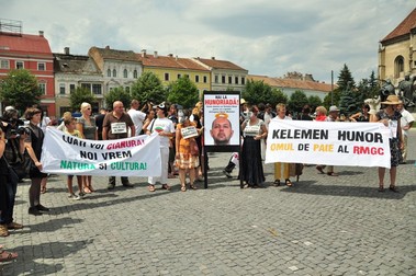 Protest la Sibiu contra ministrului de atunci al culturii, Kelemen Hunor
